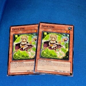 Yugioh Card Esper Girl Earth Type Monster 1st Edition 1996 Two In Stock NWOTS